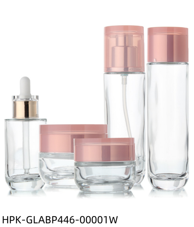Round Base Glass Lotion Bottle & Cream Jar & Pipette Dropper Bottle